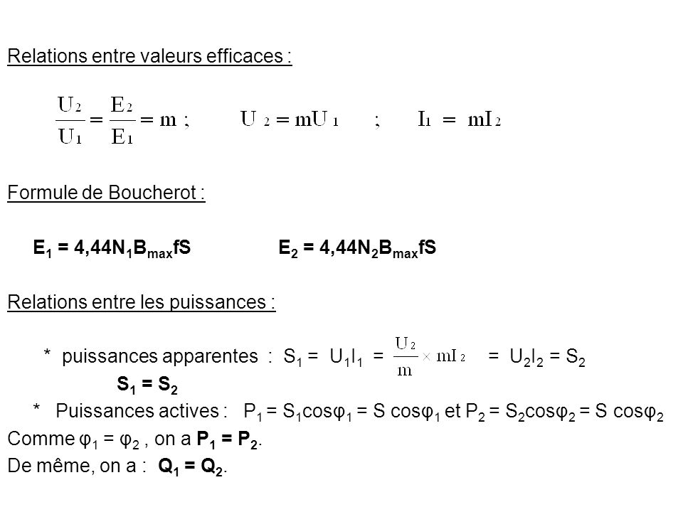 Découvrir 118 imagen formule transformateur monophasé fr